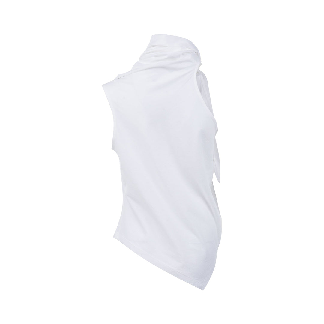 Cotton Knot Jersey Knit Top