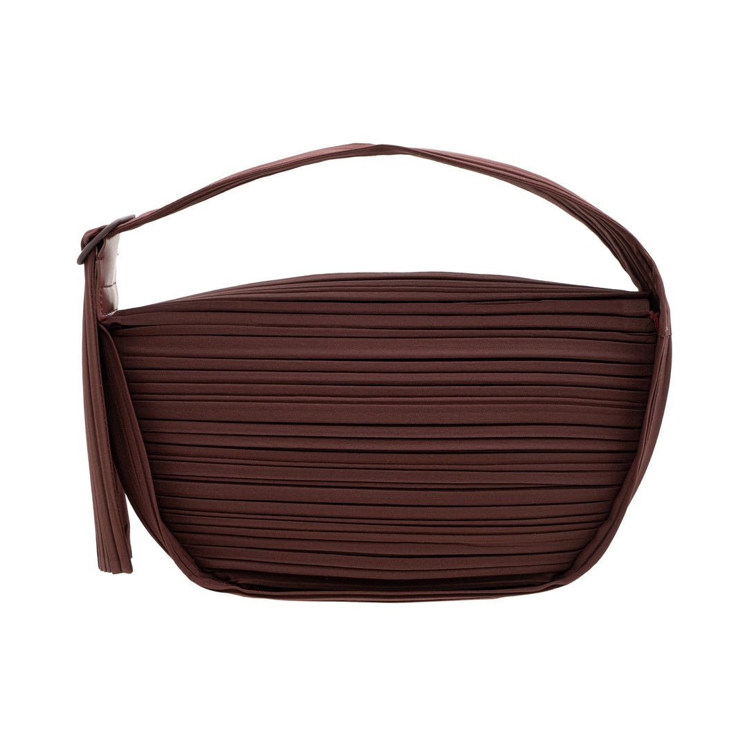 Pleats Half Moon Bag