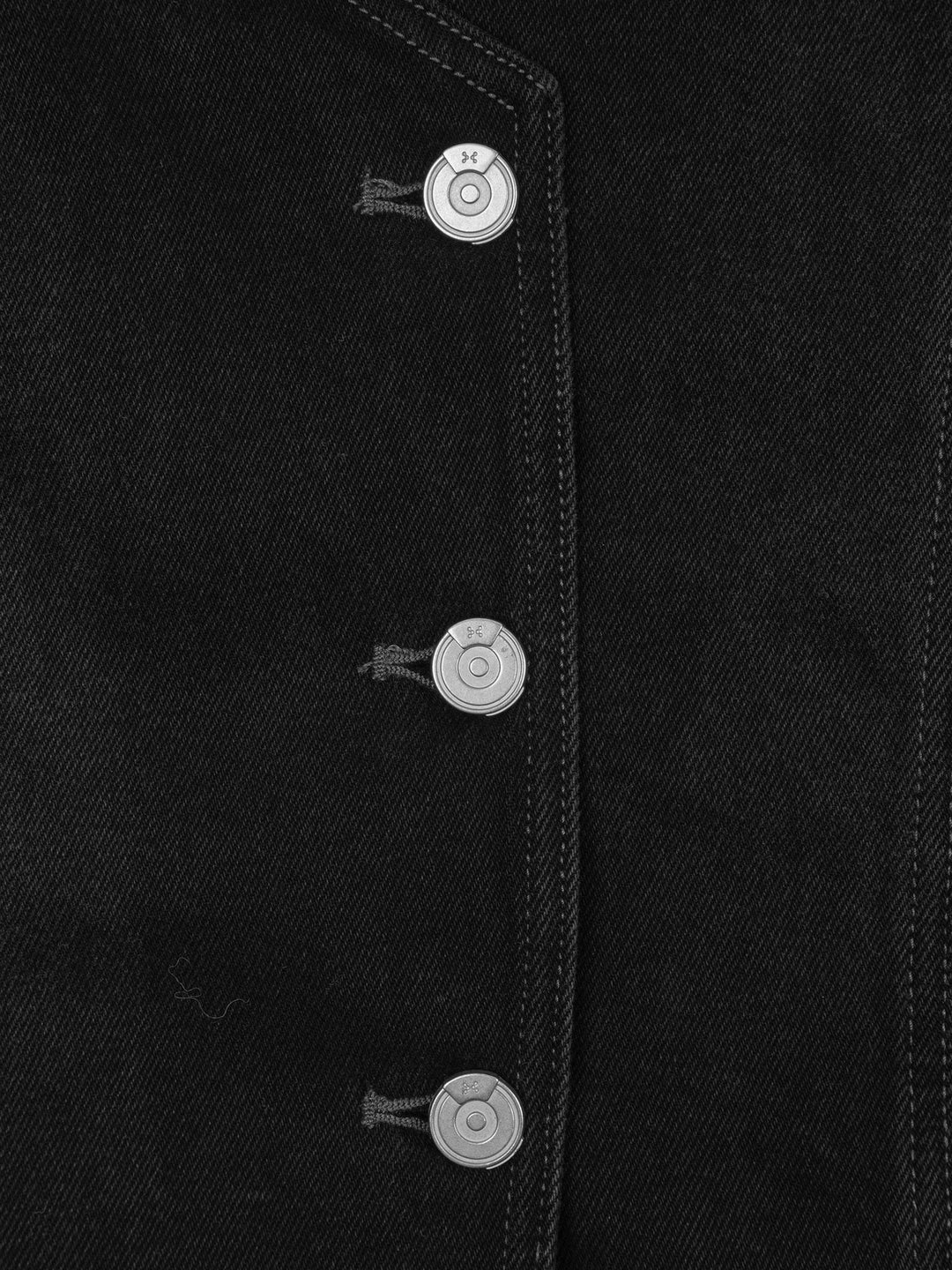 Stagger Placket Denim Jacket