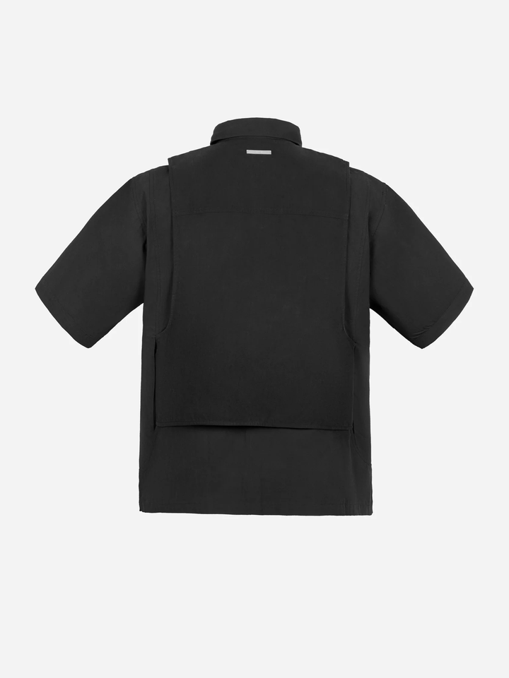Intervein Layered Short-Sleeve Shirt