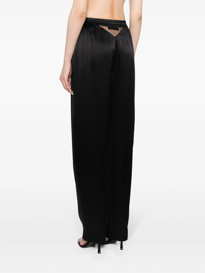 Logo Cutout Boxer-Style Pant In Silk