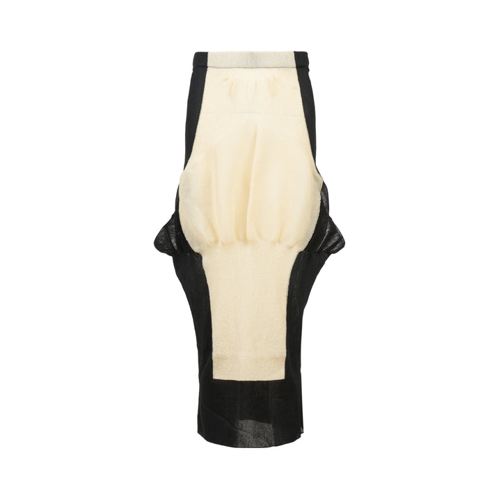 Shaped Nude Skirt