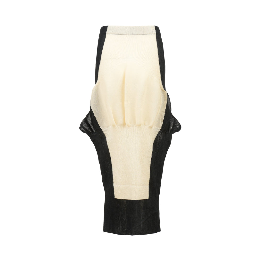 Shaped Nude Skirt