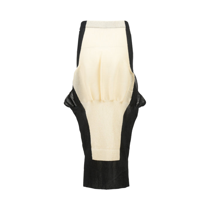 Shaped Nude Skirt