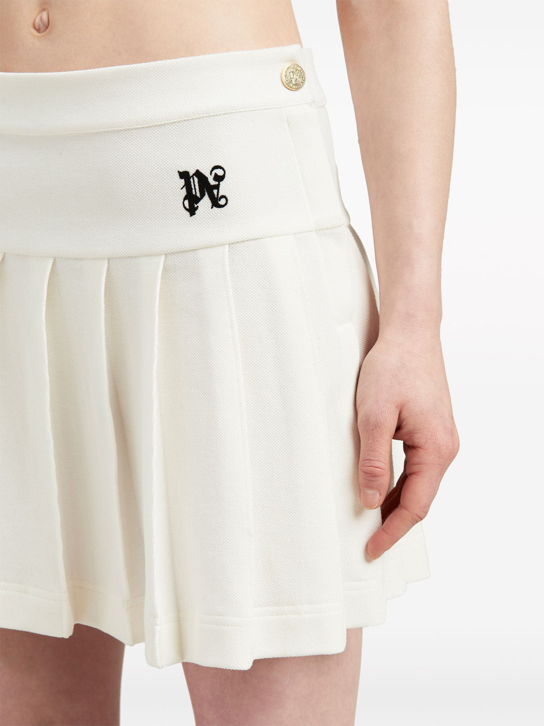 Monogram Pleated Skirt