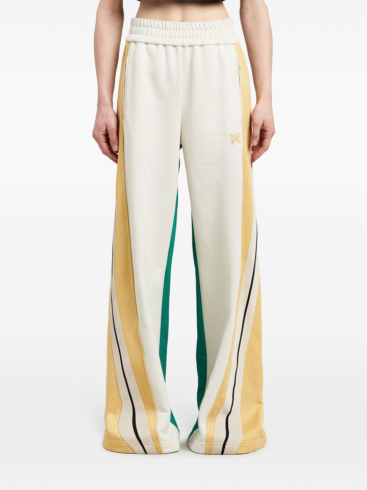 Monogram Colorblock Wide Track Pants