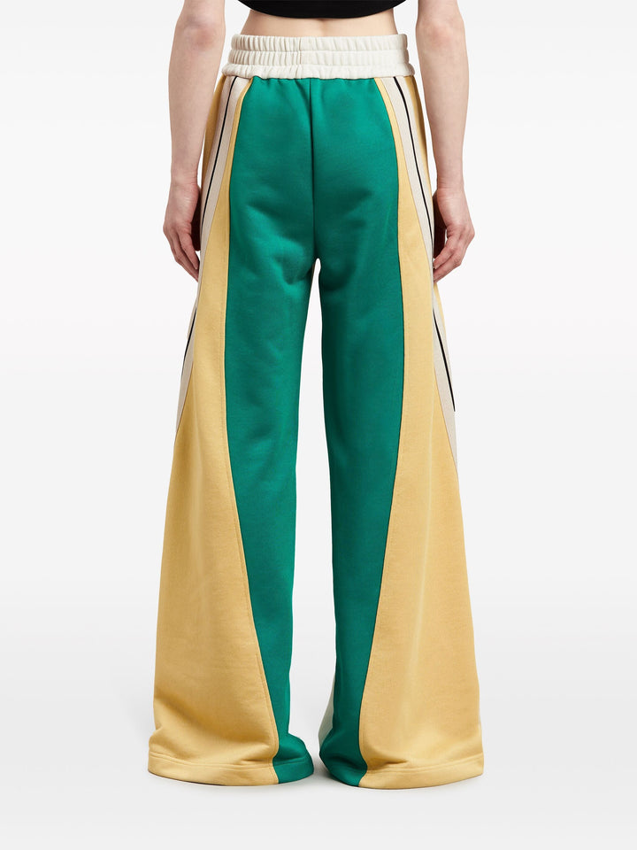 Monogram Colorblock Wide Track Pants