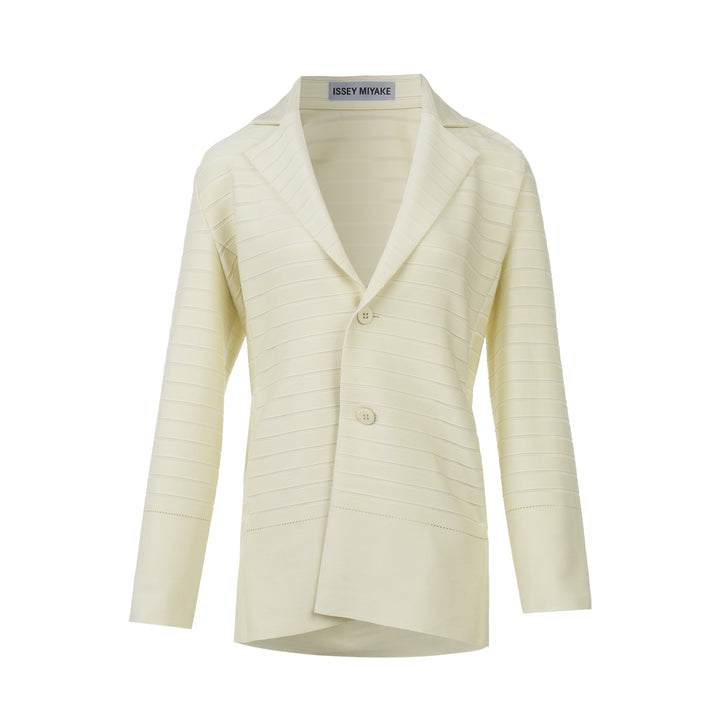 Wide Stripe Knit Blouson