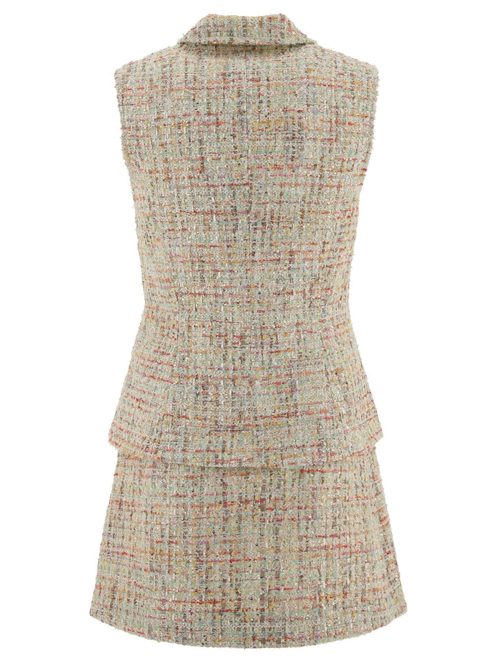 Pastel Boucle Tailored Mini Dress