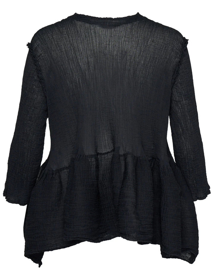 Bounce See-Through Crepe Top