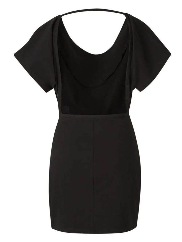 Cowl Dress With Back Tie