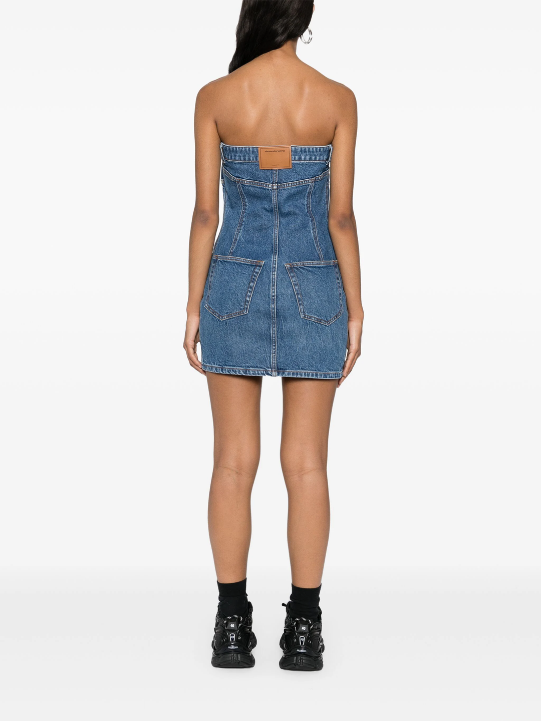 Stretch Denim Tube Dress