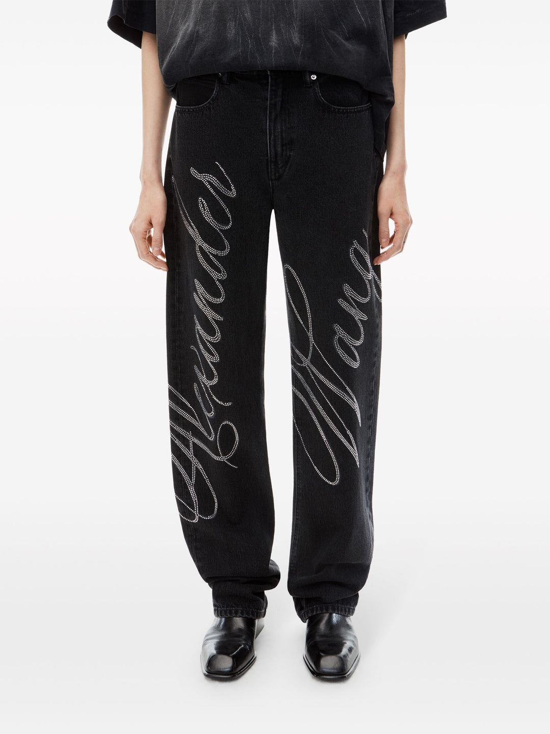 Ez Logo Embellished Jeans