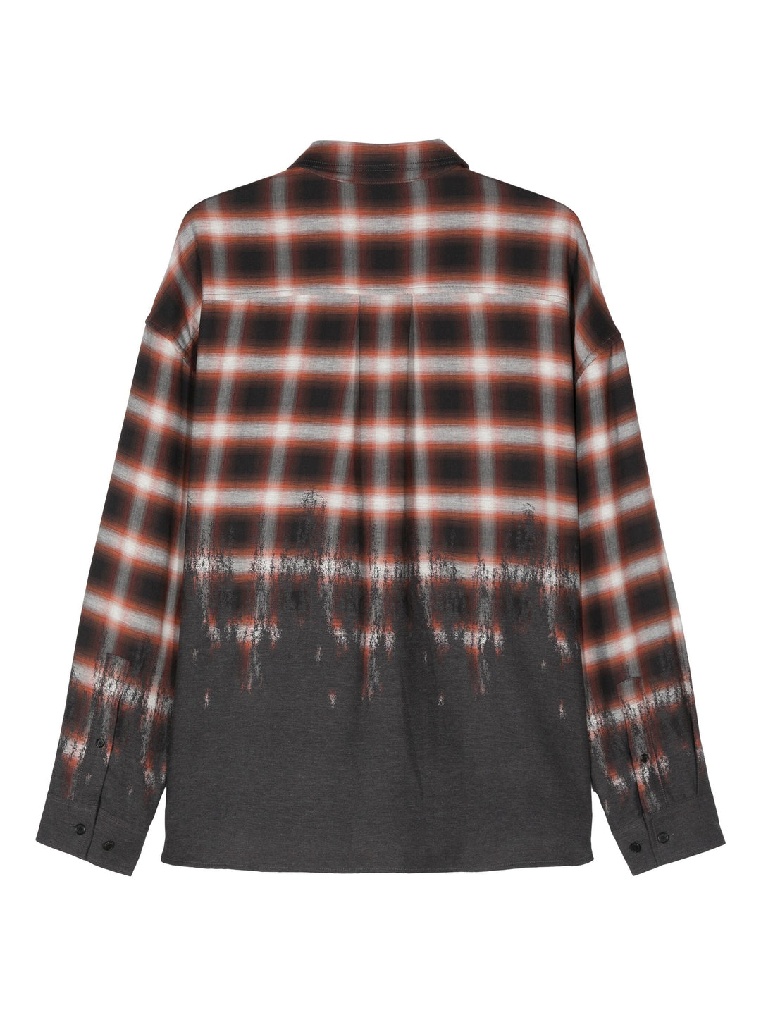 Loose-Fit Border Check Shirt