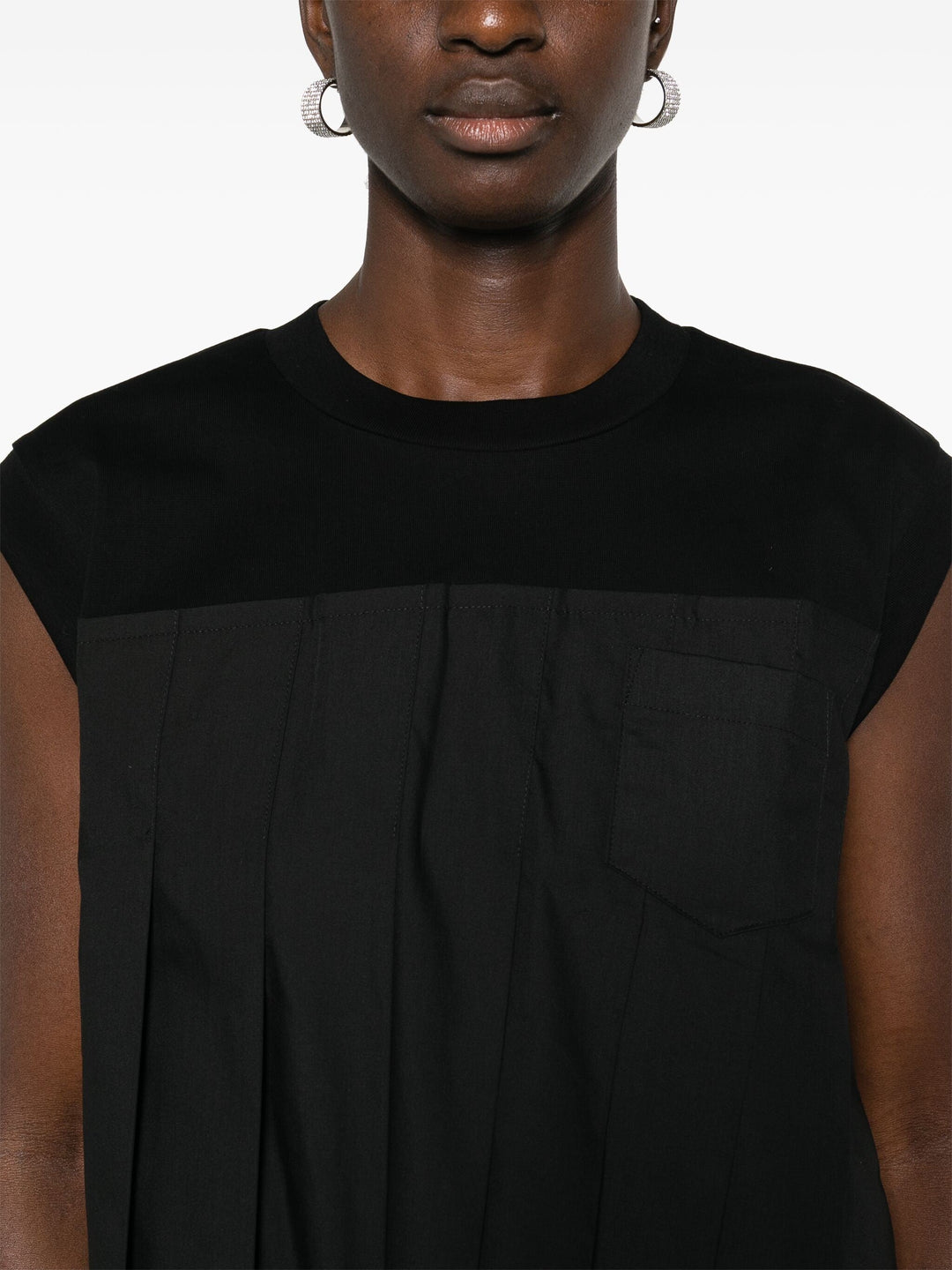 Cotton Poplin X Cotton Jersey T-Shirt