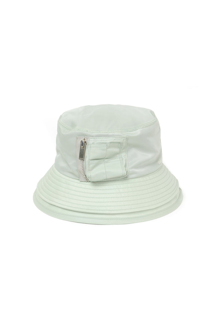 Pocket Double Brim Hat / Nylon Twill