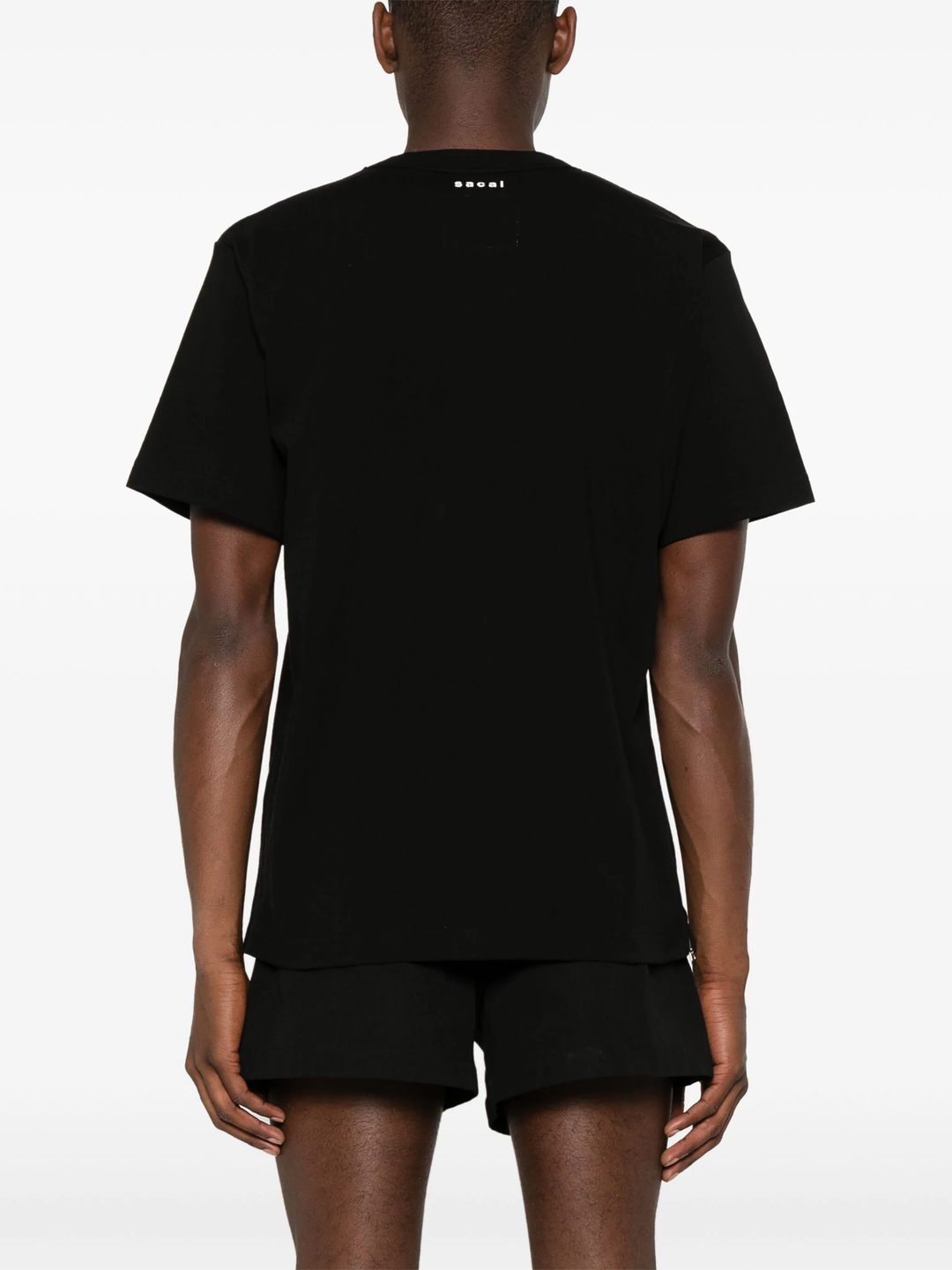 Side Zip Cotton T-Shirt