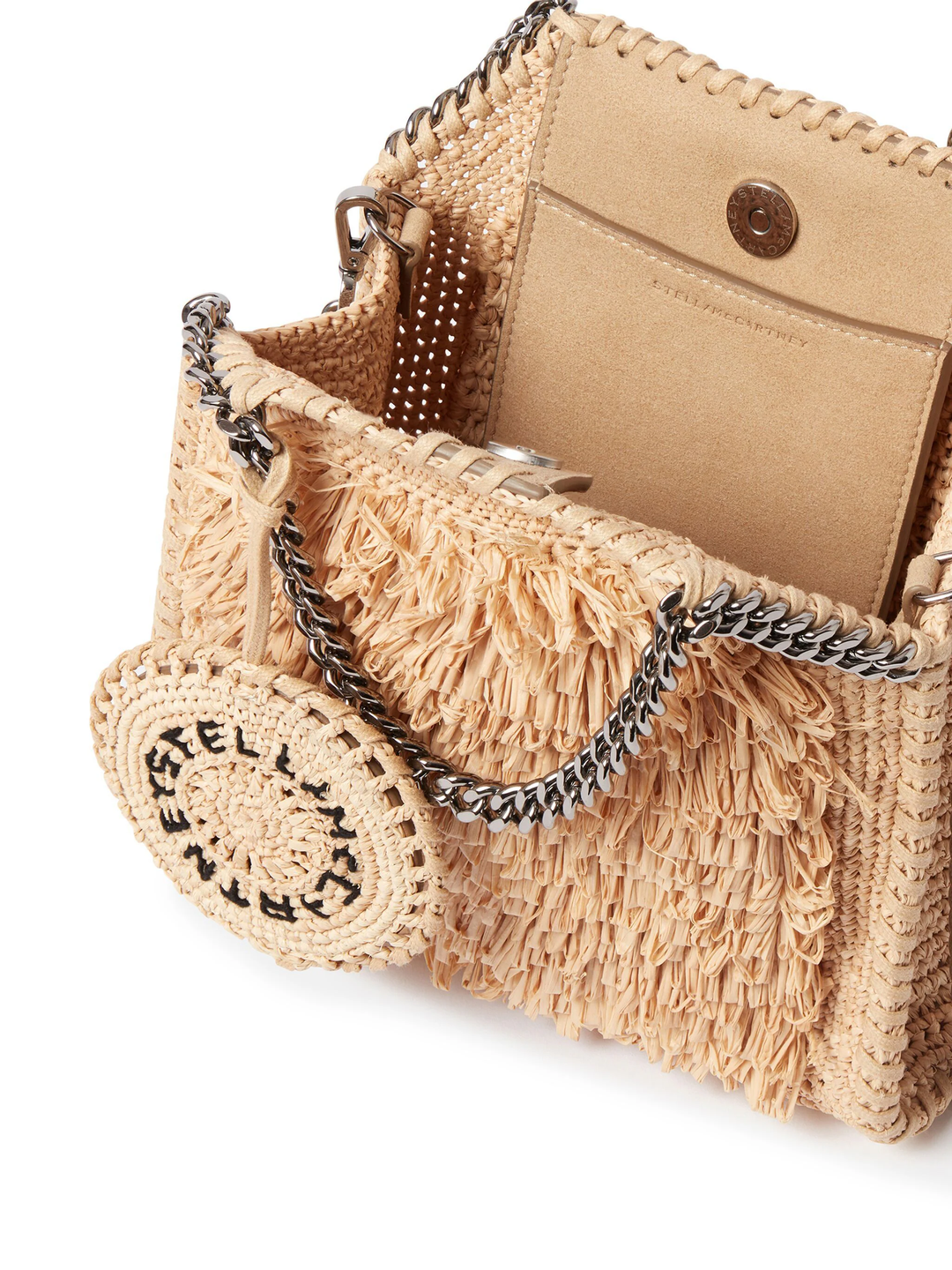 Falabella Raffia Tiny Tote Bag