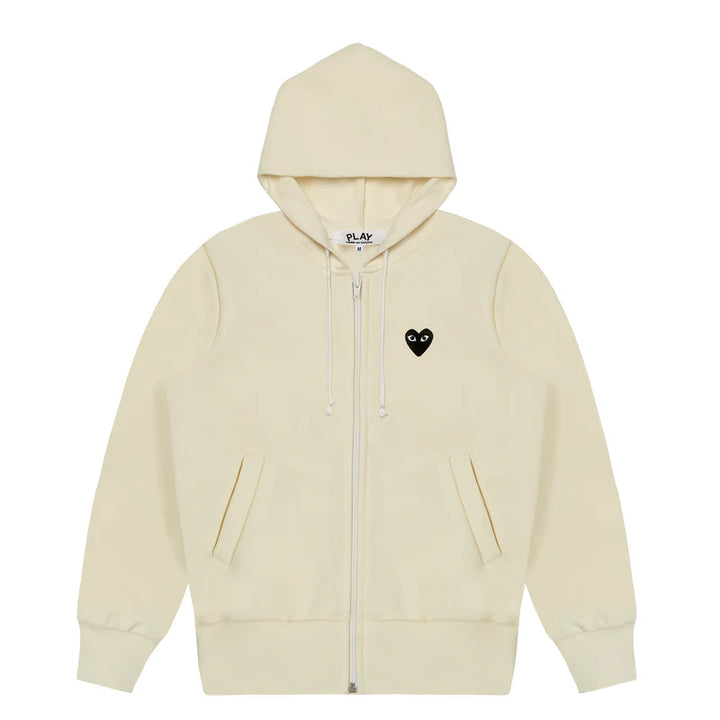 Back Black Heart Hooded Jacket Unisex