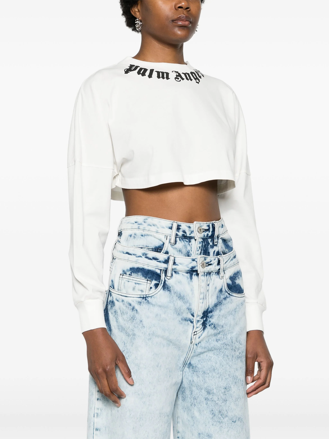 Neck Logo Mini Cropped Tee