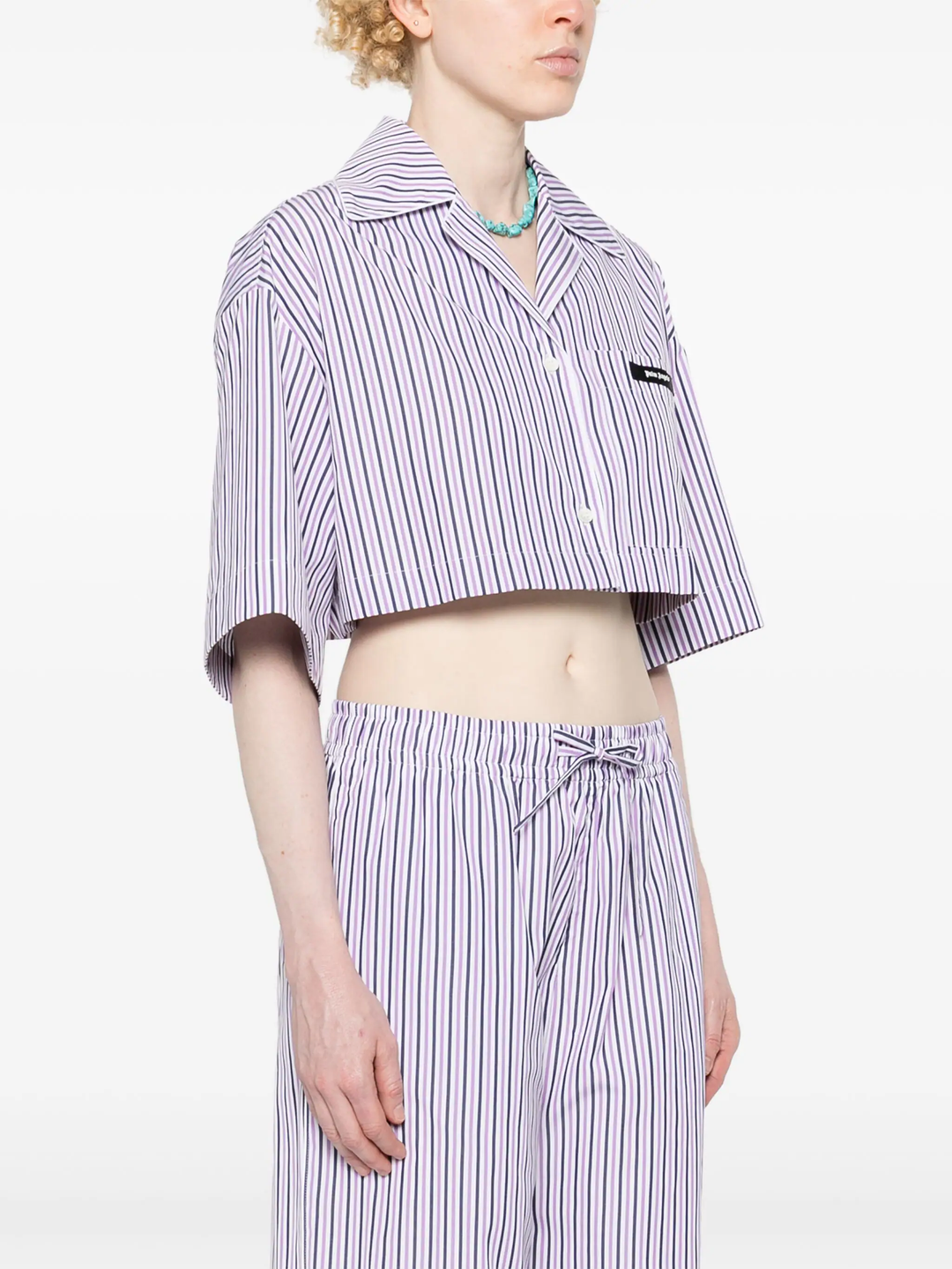 Stripes Cropped Shirt