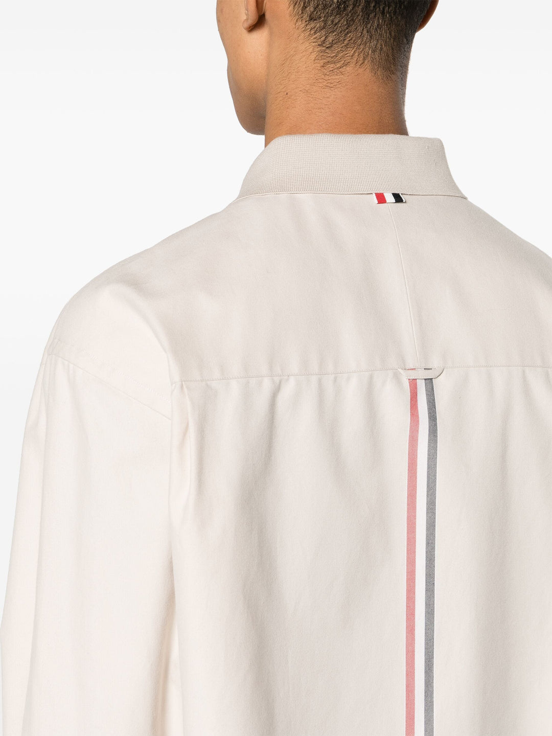 Stripe Cotton Flannel Oversized Shirt Men