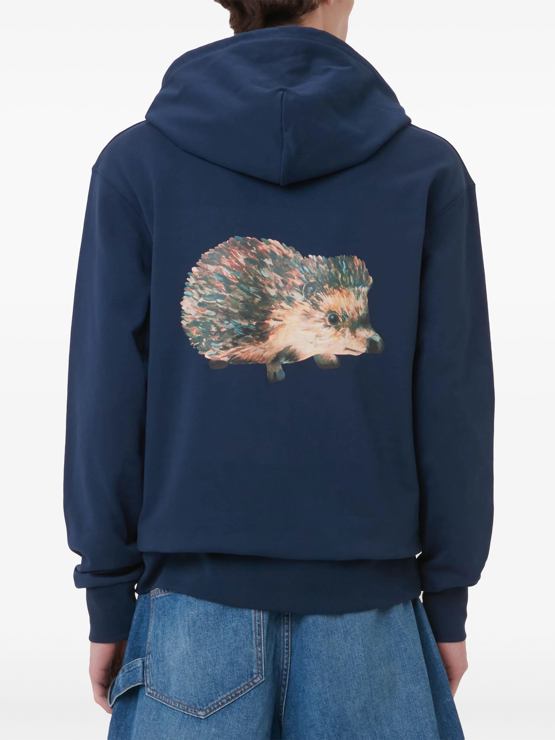 Prickly Back Print Hoodie