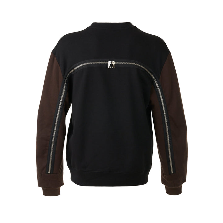 Basic Sweat Brushed Black Sweatshirt