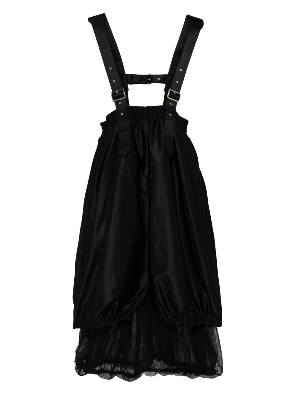 Nylon Twill X Nylon Tulle Pinafore
