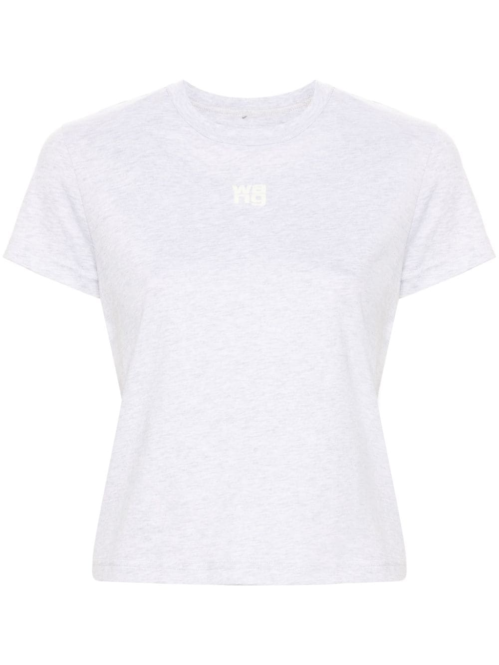オーガニックコットンのエッセンシャルロゴシュリンクショートスリーブTシャツ