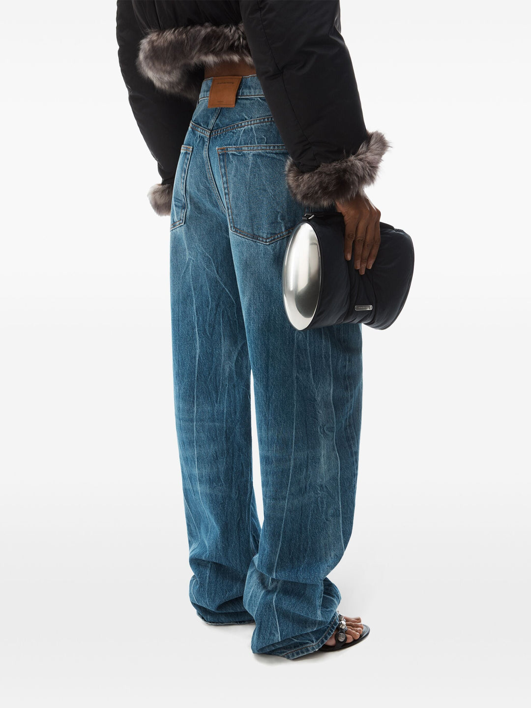 Blade Logo-Embroidered Balloon Jeans