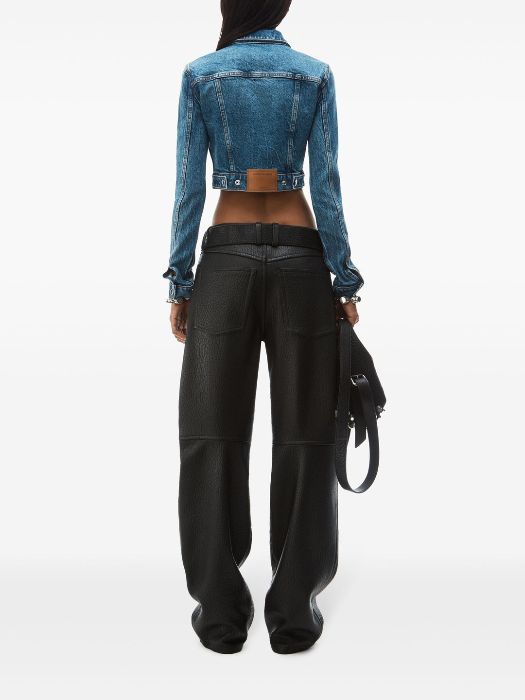 Cropped Trucker Jacket In Comfort-Stretch Denim