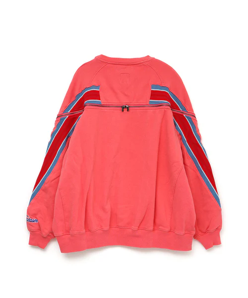 Zipper Rib Sweatshirt