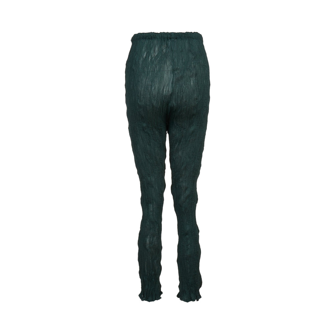 Twist See-Through Crepe Pants