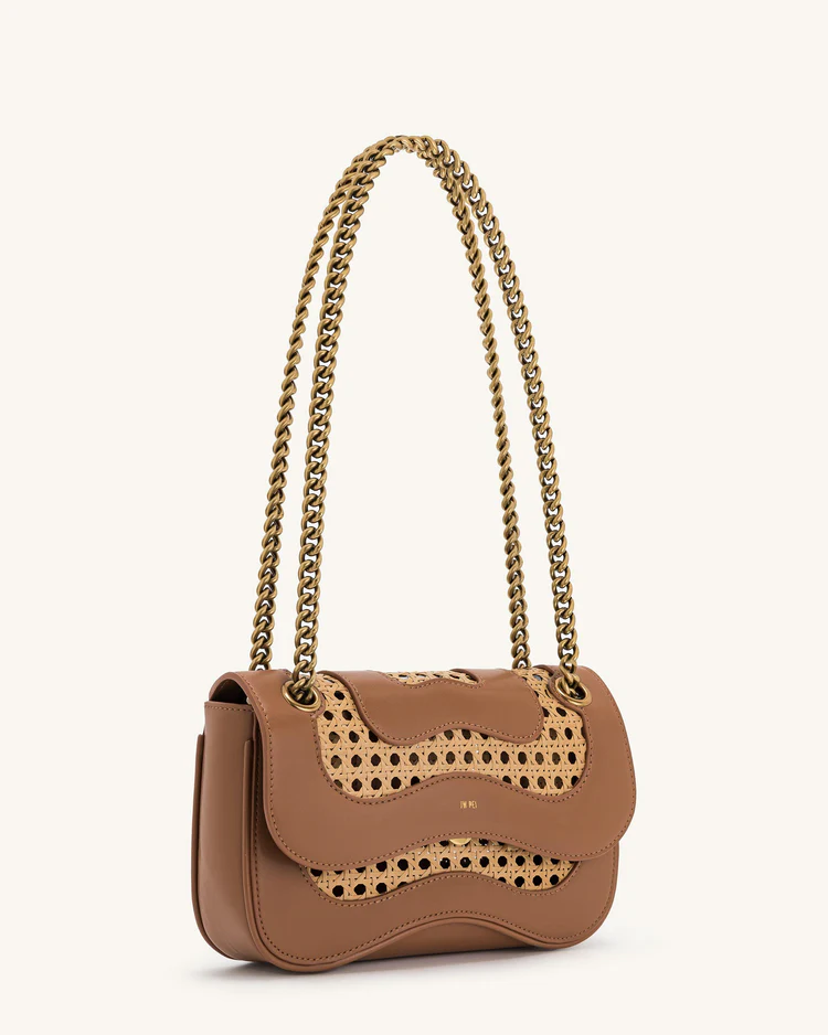 Tina Faux Bamboo Woven Crossbody