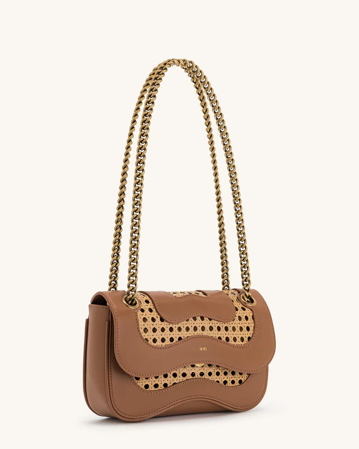 Tina Faux Bamboo Woven Crossbody