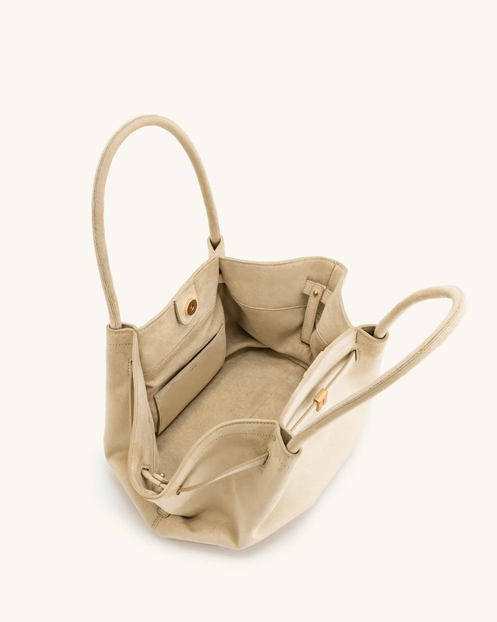 Hana Medium Faux Suede Tote