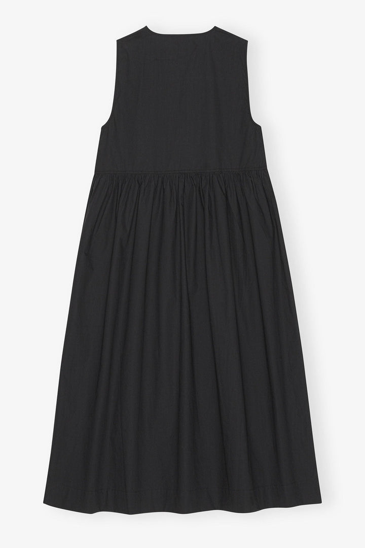 Cotton Poplin Midi Dress