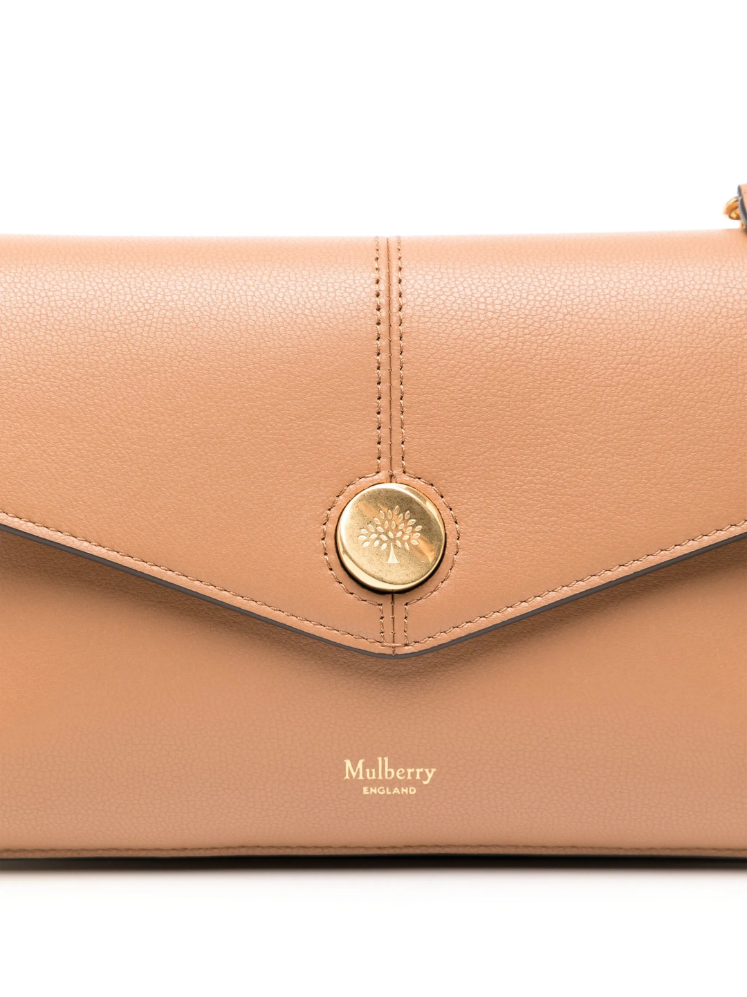 Press Stud Pochette On Chain Sable Micro Classic Grain –