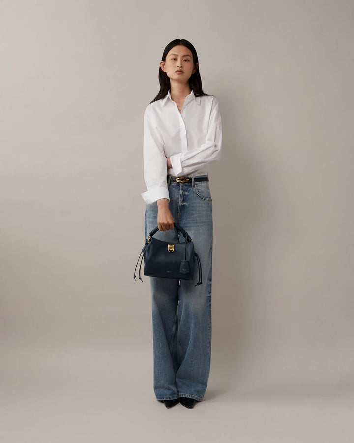 Small Iris Night Sky Heavy Grain & Silky Calf