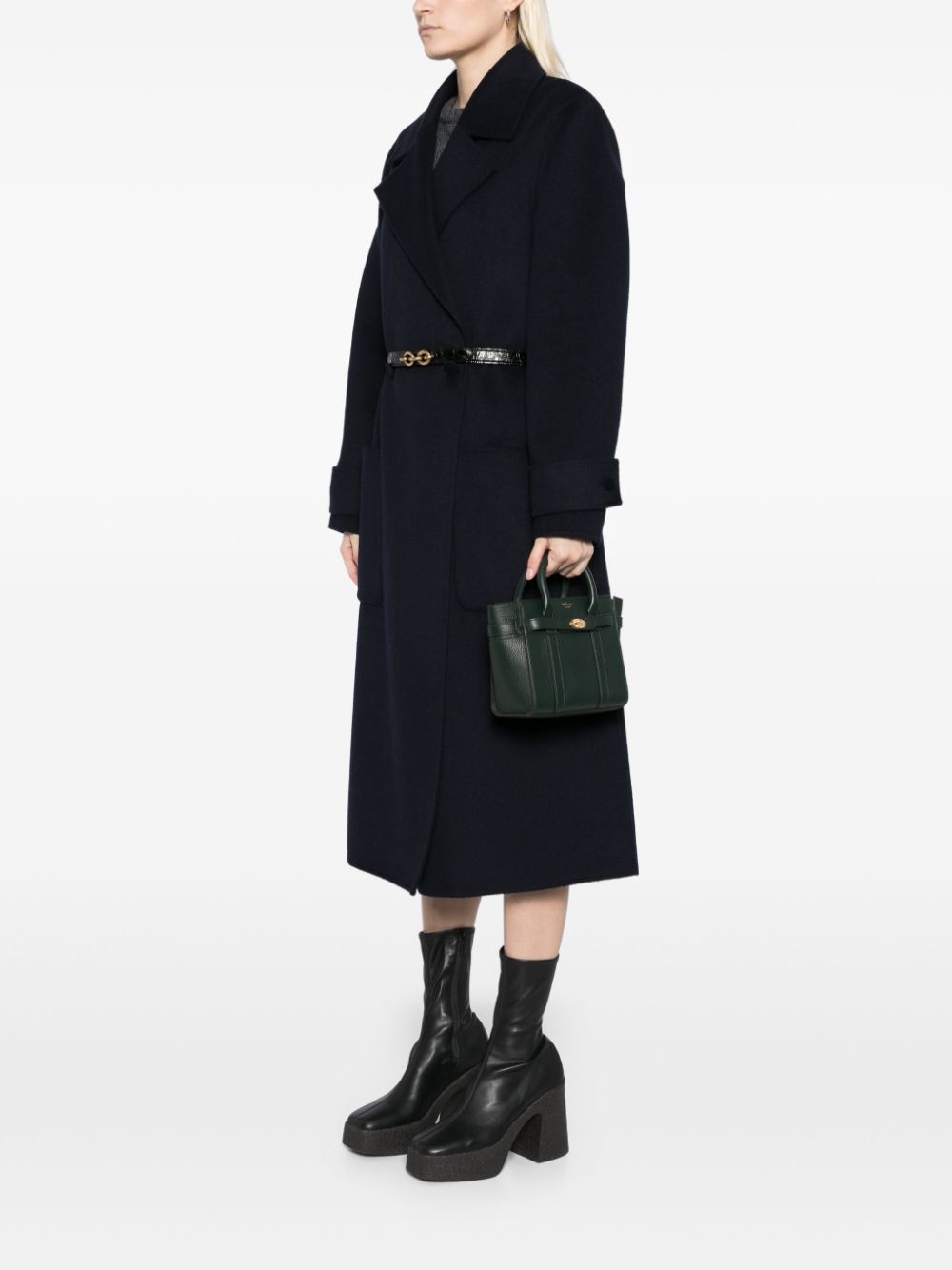 Micro Zipped Bayswater Green Small Classic Grain