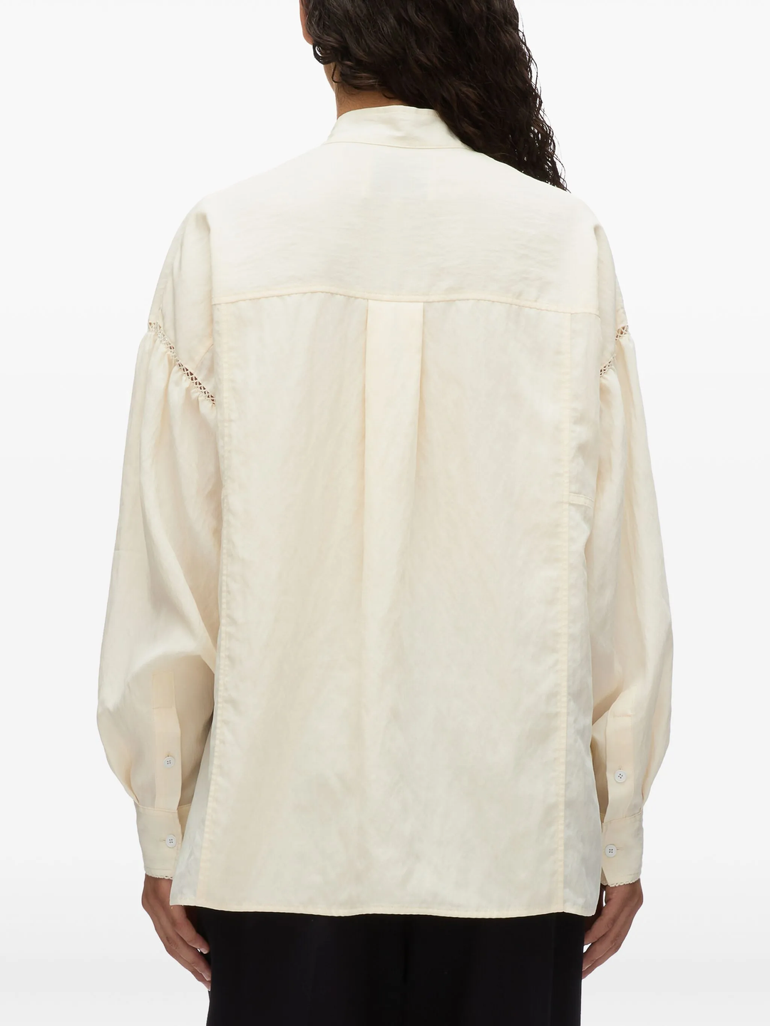 Long Sleeve Tie Neck Blouse