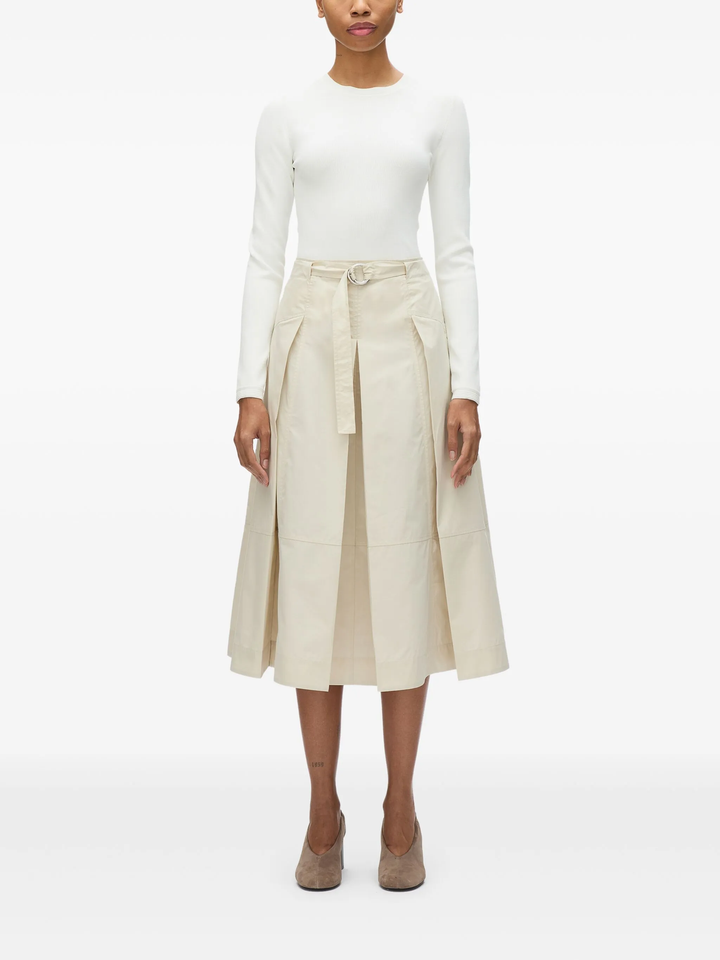 Utility Pleated Skirt With Belt