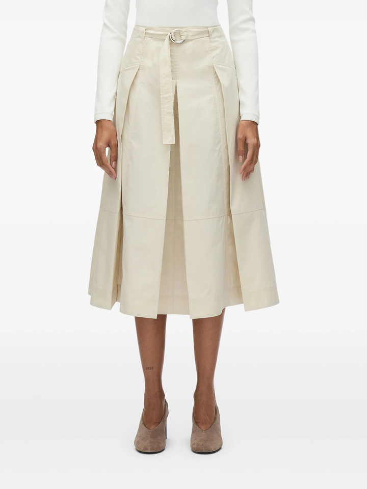 Utility Pleated Skirt With Belt