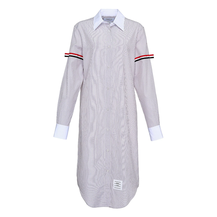 Knee Length Point Collar Dress