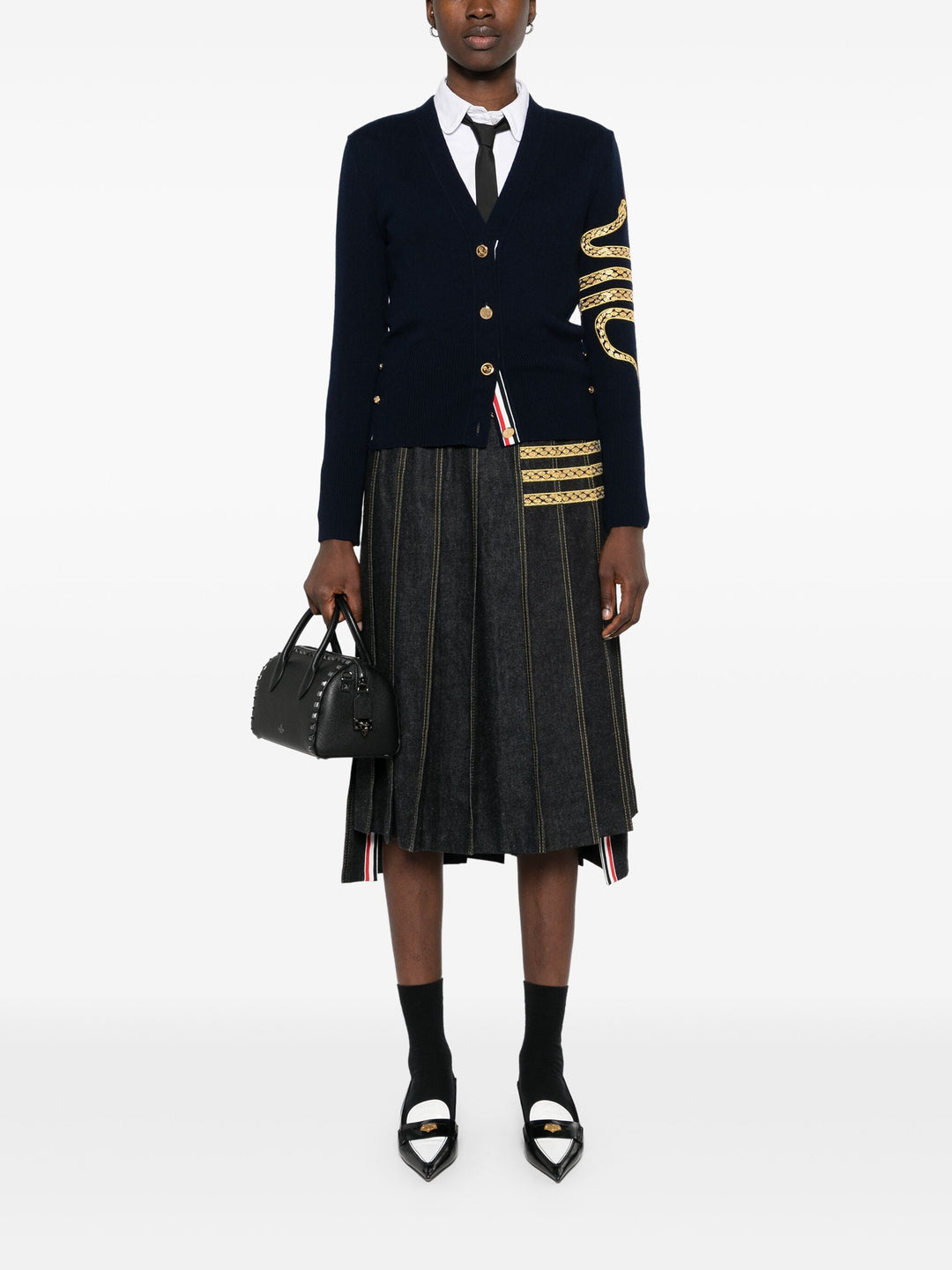 Lunar New Year Embroidered Snake Cardigan Women