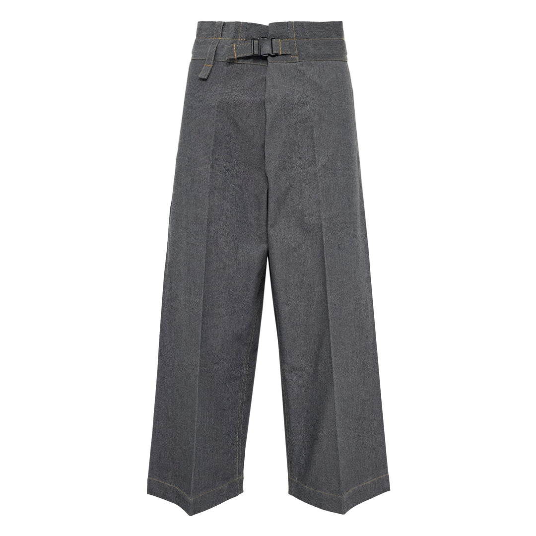 Flat Denim Pants