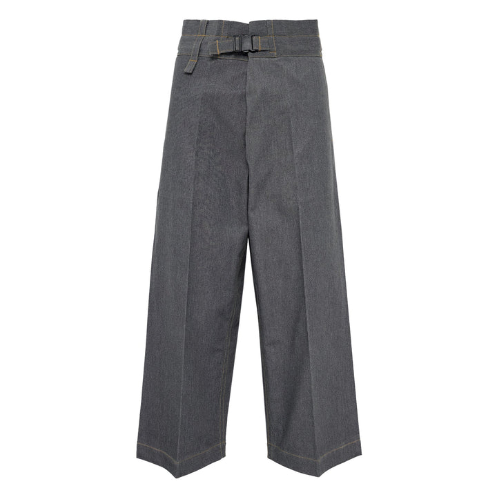 Flat Denim Pants