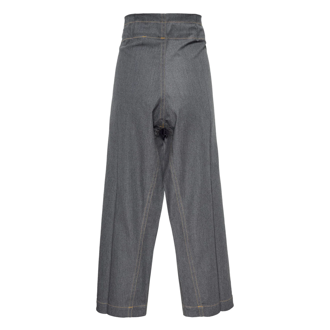 Flat Denim Pants