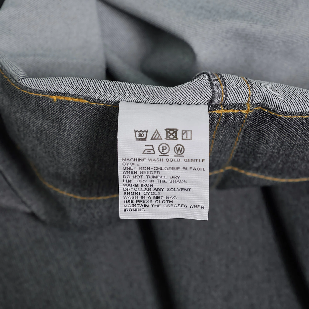 Flat Denim Pants
